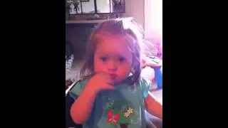 TalkTools Blog  |  Annabelle 20 Months: Drinking from Recessed Lid Cup