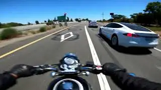 Royal Enfield Bullet 500 | A little highway run | [Pure RAW Sound]