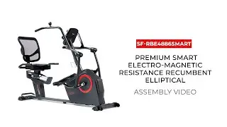 How To Assemble: SF-RBE4886SMART Premium Smart Electro-Magnetic Resistance Recumbent Elliptical