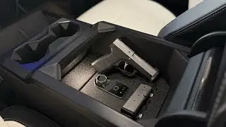 Сейф в центральной консоли Tesla Cybertruck LockBox Insert Lock Vault Anti-Theft от Hansshow!