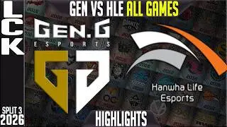 GEN vs HLE Highlights ALL GAMES | LCK Summer Playoffs 2026 | Gen.G vs Hanwha Life Esports