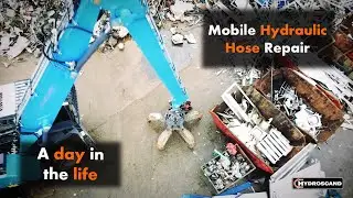 Mobile Hydraulic Hose Repair with Oli at Hydroscand UK
