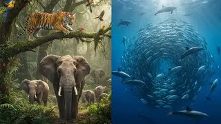 JACKFISH BAIT BALL | Ocean Hunters Attack | Life Underwater | Documentary #wildlife  #fish #Nature