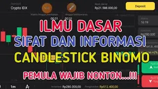 🔴 ILMU DASAR TENTANG SIFAT DAN INFORMASI CANDLESTICK BINOMO | Trader Pemula