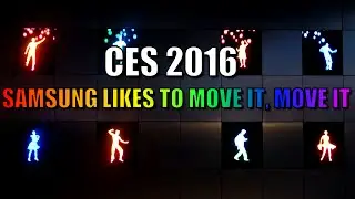 CES 2016 | Samsung's Booth: MOVING TV's?!