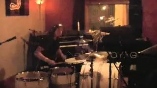 Truth drums and TRX cymbals in the studio