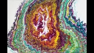 Dirty Pour Fluid Art Fast Motion