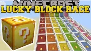PLAYING LUCK BLOCK RACE💎 WITH MY BROTER ! [HINDI] #minecraft #trending