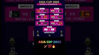 Расписание Кубка Азии 2025 года по суперчетверке #шорты #крикет #asiacup2025 #последниеновости #w...