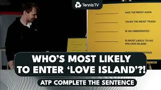 Who Has The Most Aura? 😎 Who Talks The Most Trash? 🗑️ | ATP Stars 'Complete The Sentence'