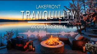 Twilight Lakefront Coffee Shop | Stars, Fireplace Warmth & Acoustic Chill
