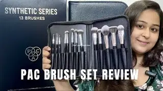 Pac Synthetic Series Brush Kit Review | affordable  & professional make up brushes ￼