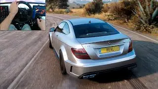 Mercedes C63 AMG Drift Setting - Forza Horizon 5 with Logitech g923 4k
