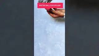 SATISFYING WATER BALLOON POP SPLATTER #pop #satisfying #waterballoon #asmr #splash