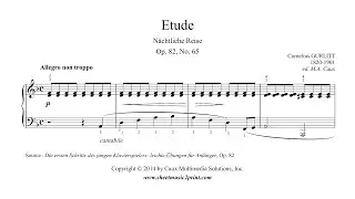 Gurlitt : Etude Op. 82, No. 65 - N&auml;chtliche Reise