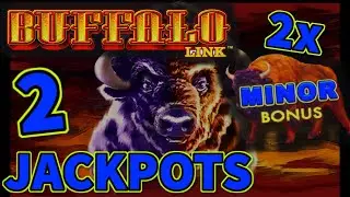 High Limit Buffalo Link Slot 2 HANDPAY JACKPOTS ! Las Vegas Casino Jackpots