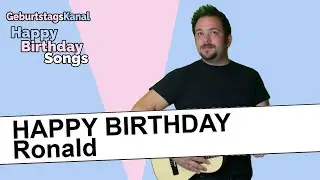 🎉 Happy Birthday Ronald - Das Geburtstagslied f&uuml;r Ronald 🎉 4k