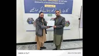 Certificates distribution among the highly qualified participants in Dist Malakand.