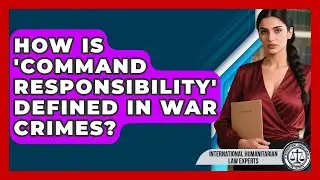 How Is 'command Responsibility' Defined In War Crimes? - International Humanitarian Law Experts