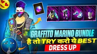 GRAFFITO MARINO BUNDLE FREE DRESS COMBINATION 🔥 | TOP 5 MAGIC CUBE DRESS UP in FREE FIRE
