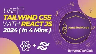 How to use Tailwind CSS with React JS 2024 in 4 Mins 🛠️ 