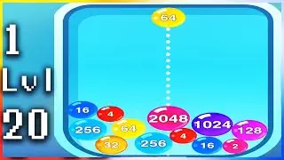 2048 Lucky Merge Easy to Win - Gameplay Walkthrough - Levels 1-20