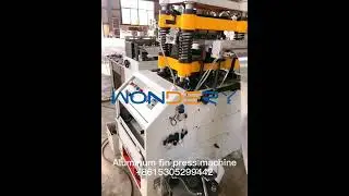 Heat exchanger fin press making machine for inter cooler, turbulator, charge coolers