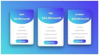 How to Create a Bootstrap Pricing Table - Using HTML & CSS | Codexbaba