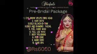 Pre bridal package