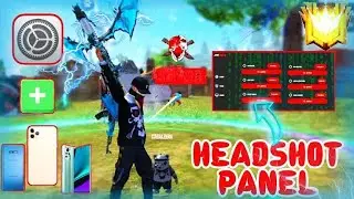 MOBILE PANEL 📲🔥 | ONLY RED NUMBERS 🥵 | SECRET HEADSHOT SETTINGS | ONLY RED GFX TOOL
