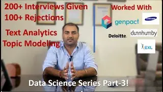 Part-3 Text Analytics | Topic Modeling | Data Science Interview Questions | Get Job In Data Science