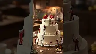 Mini Workers Building a Giant Cake &ndash; Amazing Cake Creation!