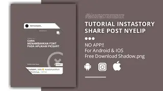 Tutorial Instastory Repost Postingan/Feed Instagram Nyelip