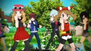 [MMD Pokemon] Little Apple (Serena, May, Shauna, Zinnia, Calem and Steven)