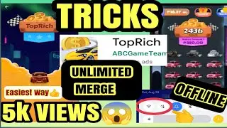 TOPRICH APP UNLIMITED EARNING/TRICKS/OFFLINE(No Ads) PROMISE | JelicaReplagao