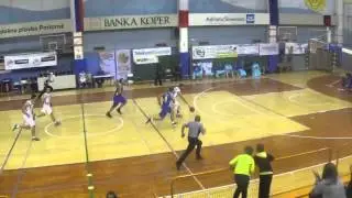 KK Portorož : KK &Scaron;enčur, Alen Hodžić dunk