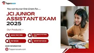 JCI JUNIOR ASSISTANT Practice Set Book 2025, Important MCQs, One liner Book & PDF #jci #govtvacancy