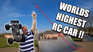 Worlds HIGHEST RC Car JUMP - In the WORLD Ever !! Kraton EXB