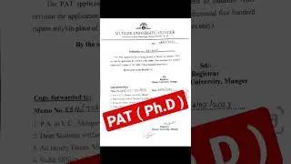 Munger University PAT Application Fee ( P.hd ) Admission 2023 #shortsfeed #shots