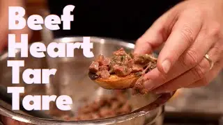 Beef Heart Tartare | It's all in the heart 🖤