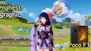 playing genshin impact on Snapdragon 845 || on Poco F1 in 2025