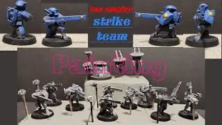 Painting Tau Empire Army: Warhammer 40k (Strike team) 01