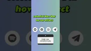 Colorful nav bar hover effect #css #javascript #html #trending #programming #coding #تطوير_الويب