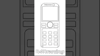 #Shorts Keypad Mobile Step By Step Drawing | D4Drawing