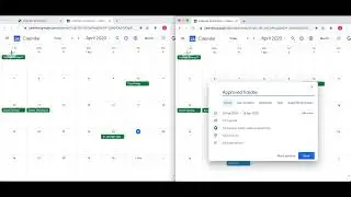Sync google calendar events with the chrome extension