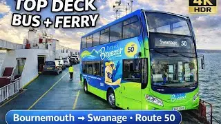 UK&rsquo;s Most Scenic Bus + Ferry Ride? Purbeck Breezer 50 (Bournemouth&ndash;Swanage) | Early Morning Glow
