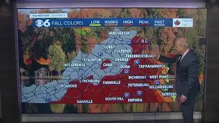 Updated Virginia fall colors map shows mountains past peak