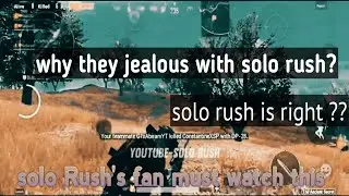 solo Rush's exposed?? last video about soloRush?? why they doubt about soloRush's snipe || @solorush