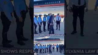 🇺🇸 Donald Trump showing respect for Pennsylvania Law Enforcement (Oct 20, 2024)