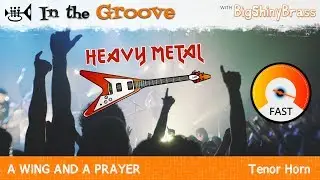 A Wing and a Prayer [HEAVY METAL] backing track for Eb Tenor Horn (fast)